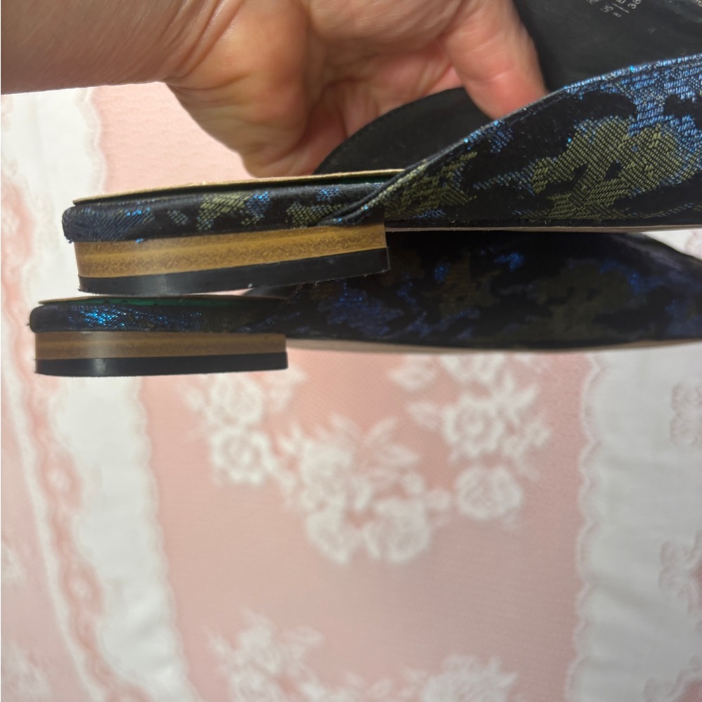 MIX No. 6 Metallic Jacquard Mule Slides – Size 8 - Picture 7 of 8